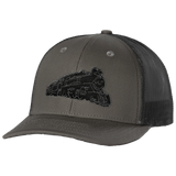 Long Black Train Hat