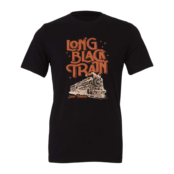 Long Black Train Short Sleeve Tee