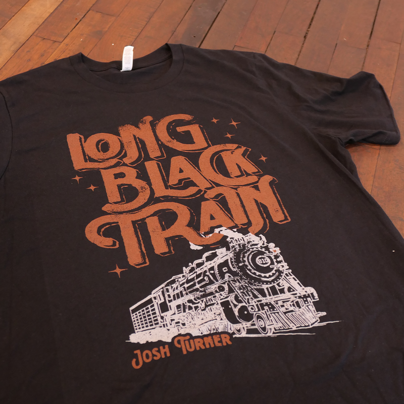Long Black Train Short Sleeve Tee