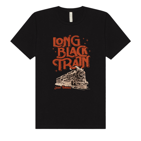 Long Black Train Short Sleeve Tee