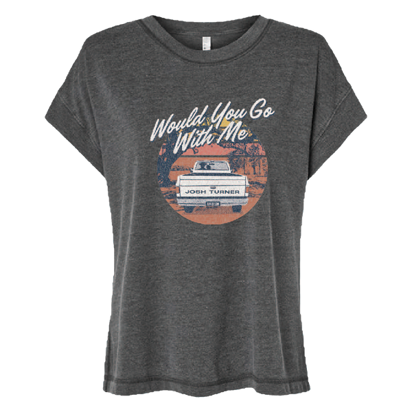 Would You Go With Me Dark Gray Ladies Tee