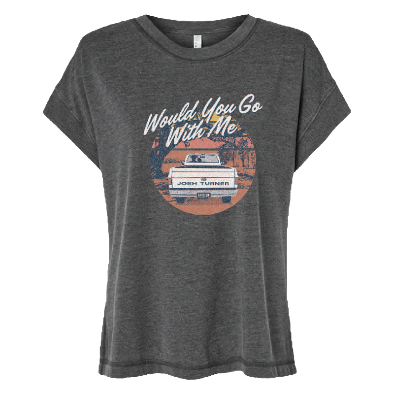 Would You Go With Me Dark Gray Ladies Tee