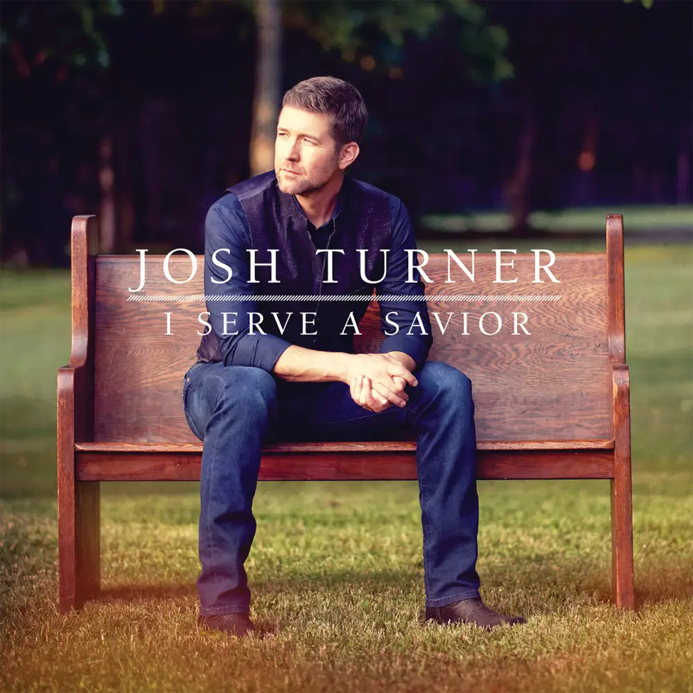 Album cover featuring a man sitting on a wooden bench outdoors.