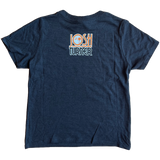 Navy blue t-shirt with ’Josh Turner’ printed on the back in retro-style lettering.