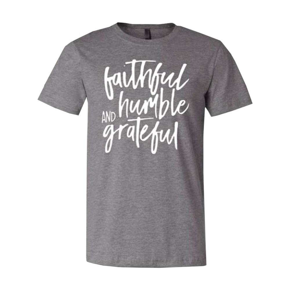 2022 Josh Turner Faithful Humble Grateful Grey Tee – Josh Turner ...